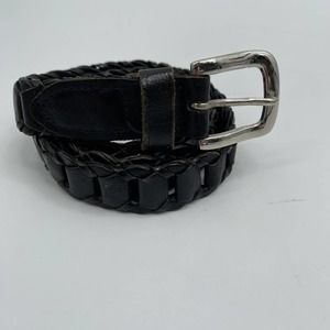 Vtg Braided Boho Western Leather Belt